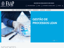 Tablet Screenshot of pos.faap.br