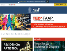 Tablet Screenshot of faap.br